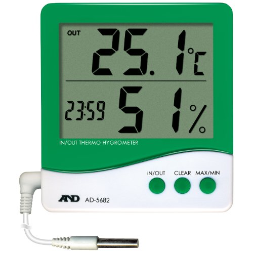 A&D 温湿度計 AD5682 一般(ISO)校正付(検査成績書+トレサビリティ体系図)