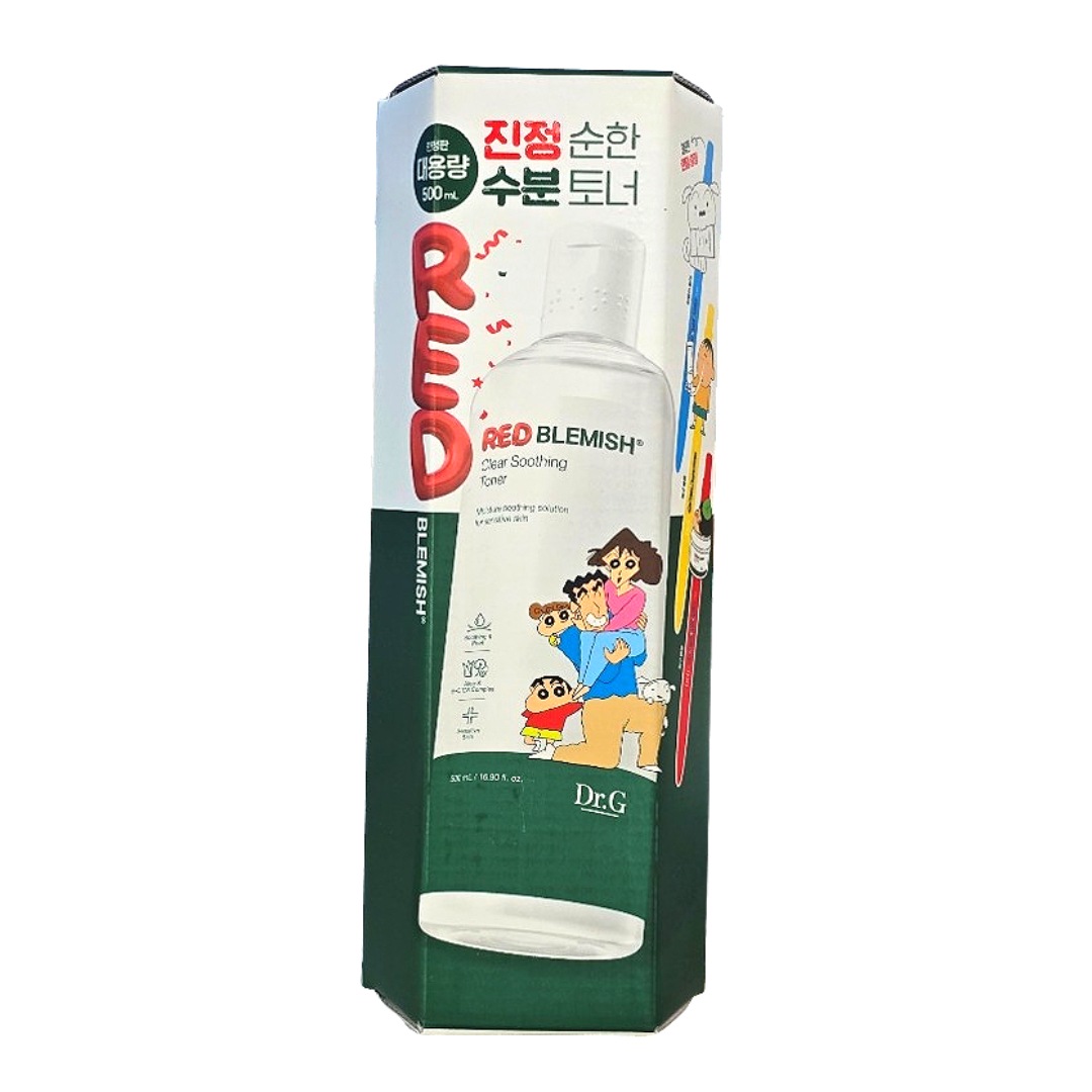レッドブレミッシュ クリアスージングトナー 500ml クレヨンしんちゃん コラボ 韓国製 敏感肌用 低刺激 人気