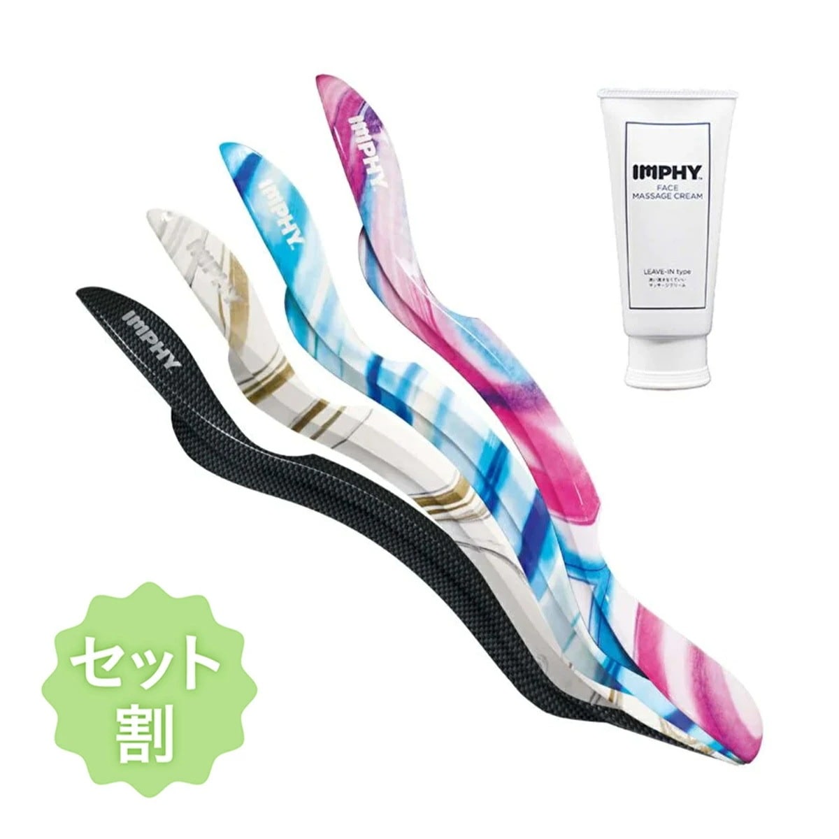 浜ちゃんが！で紹介【公式限定セット】インフィ リリーススティックフェイスマッサージクリームセット （全4色） 筋膜ローラー 筋膜リリース 全身 痩せ 背中 リンパ リンパローラー 棒 肩 8,131円