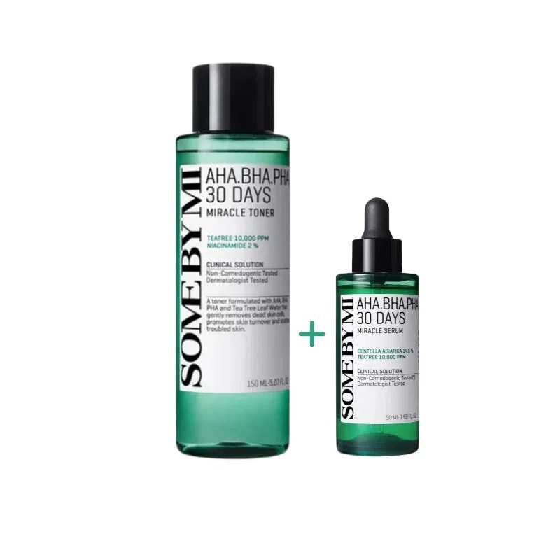 AHA BHA PHA 30デイズミラクルトナー 150ml + セラム 50ml / セット / 美容液 / 化粧水 / 基礎 / スキンケア 韓国コスメ