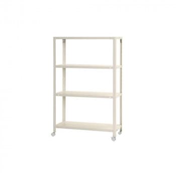 スマートラック NSTR-K457 キャスター付き 間口800×奥行450×高さ1235mm 4段 ホワイト