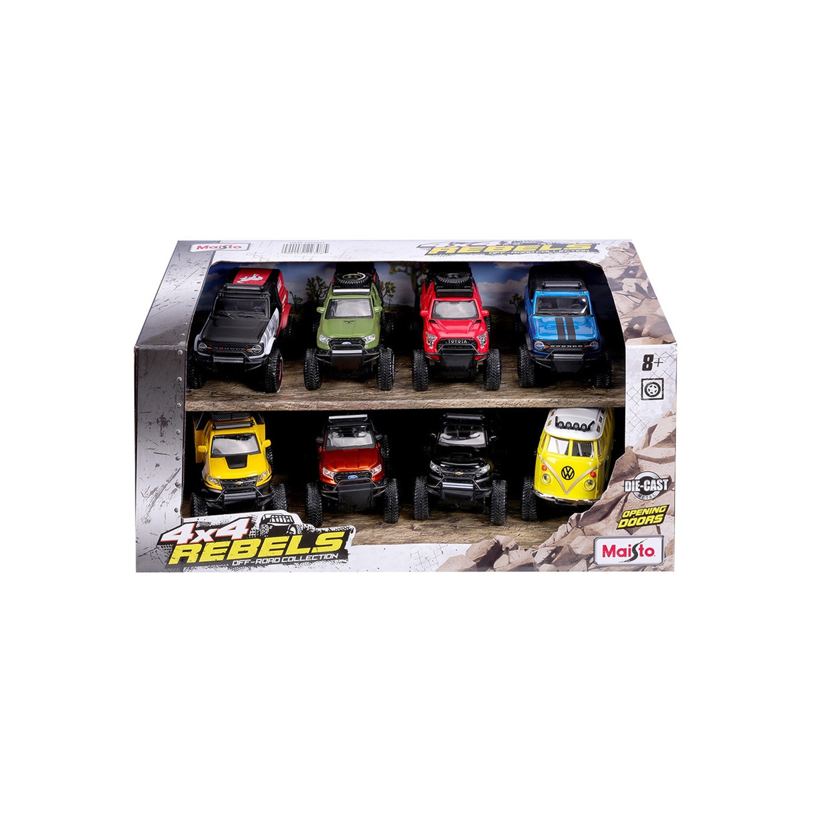 [Maisto] Car Collection 8個入 Set - 4x4 Rebels X 1個