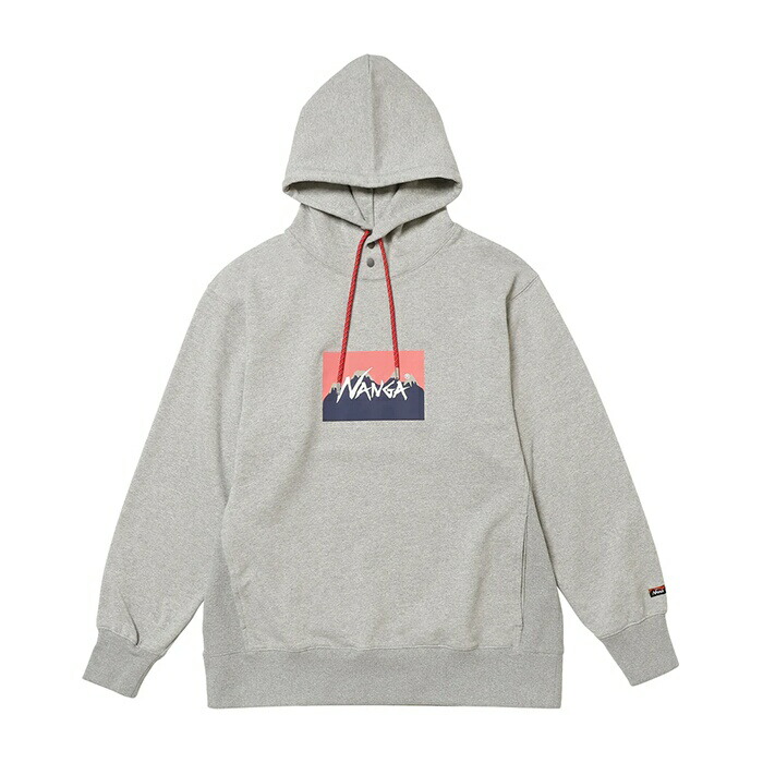 ナンガ×ジェリーウカイ エコハイブリッド ナンガ ロゴ フーディー（ユニセックス） L ライトグレー #N0002664 16,685円