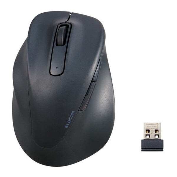 M-XGS31DBSKBK ブラック [無線マウス (静音 ワイヤレス 5ボタン 左手専用 抗菌 Sサイズ 小型 EX-G)] メーカー直送