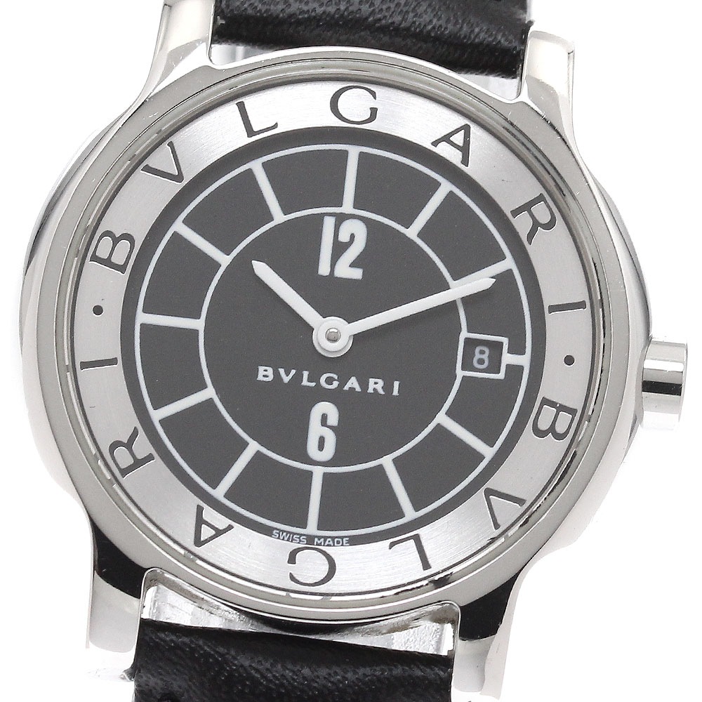 ブルガリ BVLGARI ST29S ソロテンポ デイト クォーツ レディース 良品 _943035【中古】
