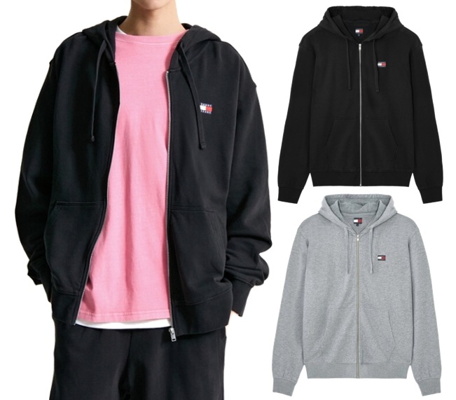 Relax Badge Hood Zip-Up (T32F0TJC01TMT2 )