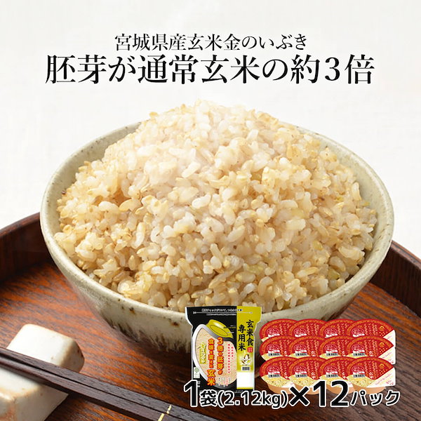 Qoo10] 幸南食糧 玄米 2kg 玄米 パックご飯 12個