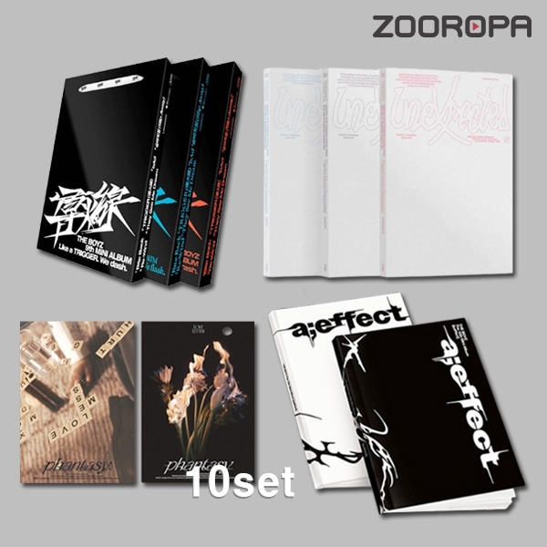 [10종세트] 더보이즈 THE BOYZ a effect Unexpected 도화선 PHANTASY PHANTASY Love Letter 2집 3집 9집 10집