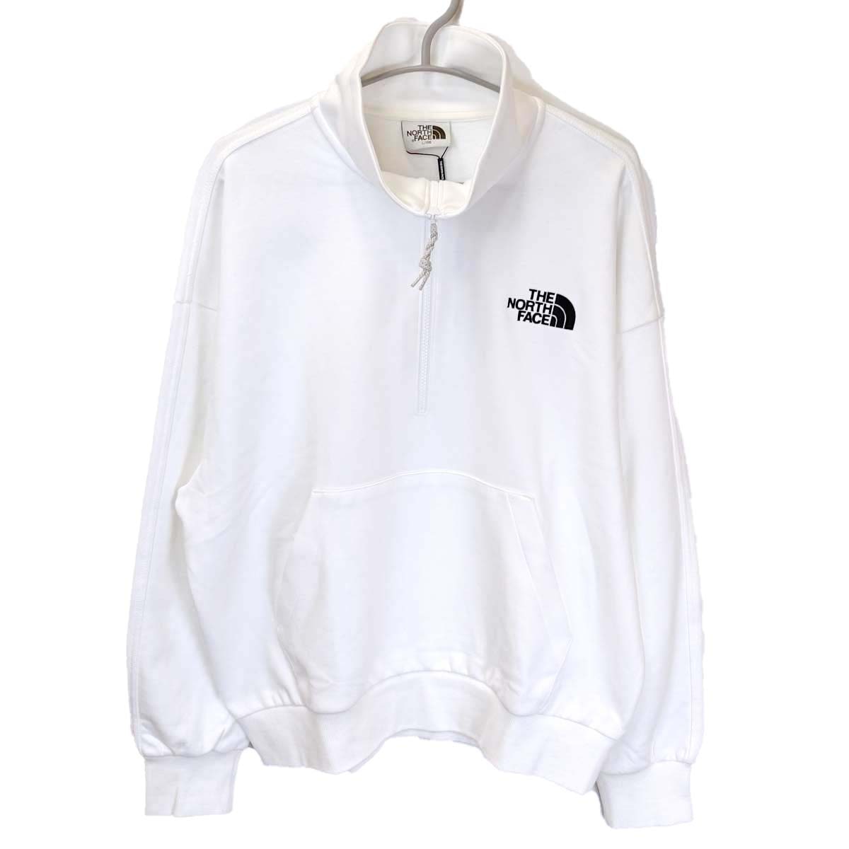 【中古・未使用品】ノースフェイス ホワイトレーベル コンピーハーフジップ スウェットシャツ L NM5MQ01K THE NORTH FACE