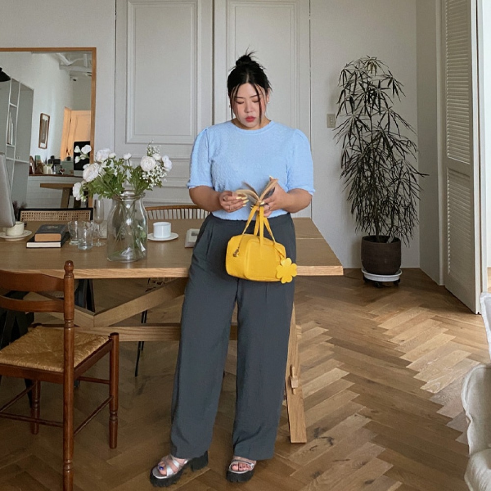 【イーブレット・バイ・ジェイスタイル】イーブレットガーランドクールピンタックワイドスラックスJSTYLE