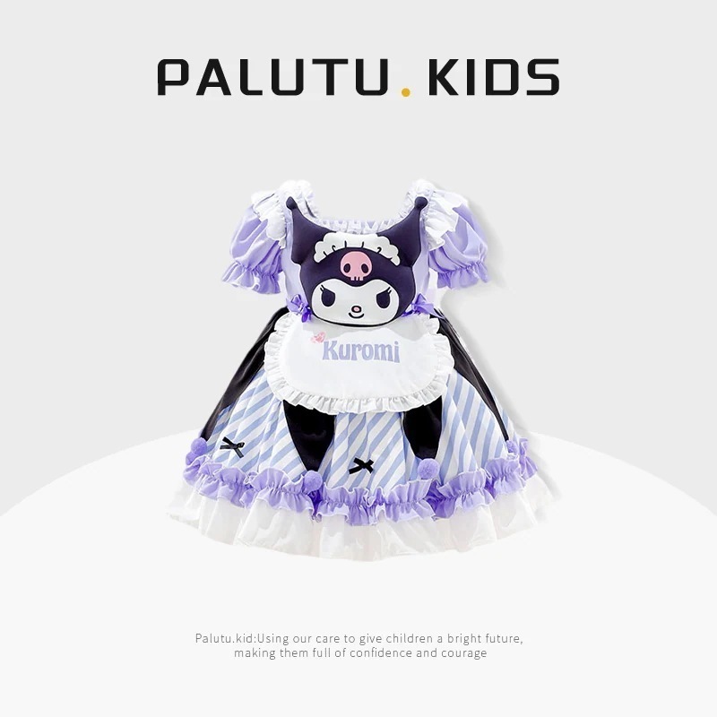 メガ割女の子ののワンピースの蝶結びのお姫様のスカートのの新型の子供の甘くてかわいいロリータ1801