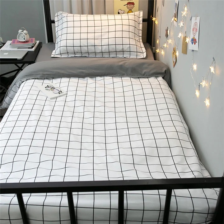 使い心地 3点セット シングルサイズ サイズ 簡約 布団カバーセット 男 ファッション 学院風 個性 掛け布団カバー ベッドシーツ 枕カバー 掛けカバー ピローケース 4,596円