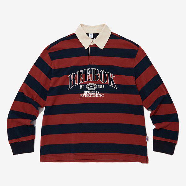 ヘリテージラグビーカラーTシャツ レッド/ネイビー RETS5FL22N3