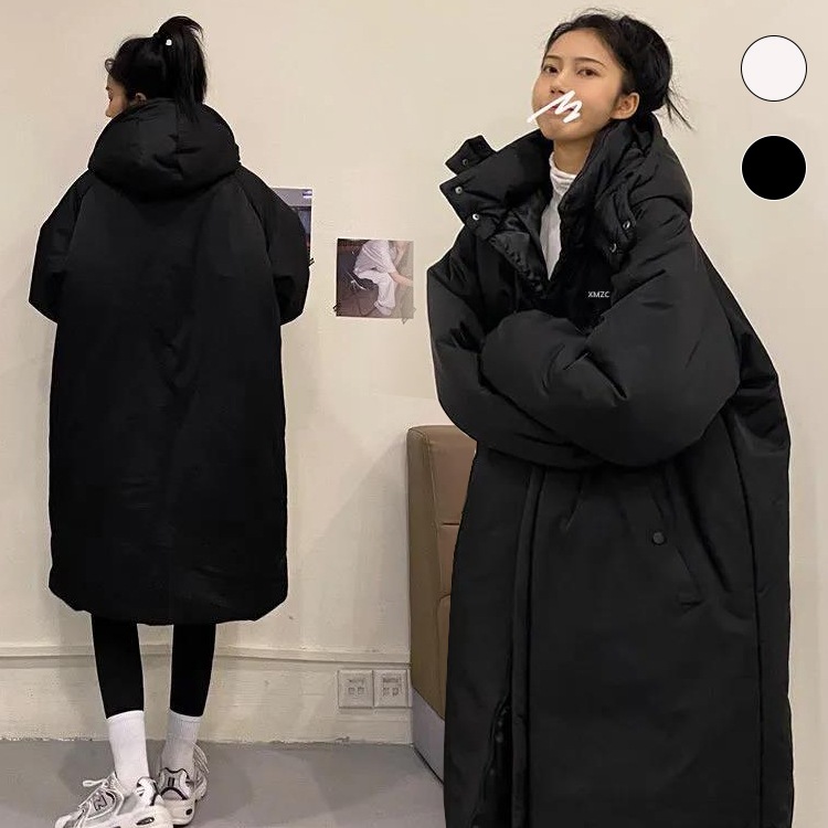ベンチコートレディース コート体型カバー ダウンコートロングコート ファーコート膝下着痩せ