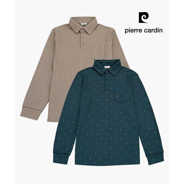 男性の変わりやすい季節のベーシックなオールオーバー ジャカードカラーTシャツ PPTS3401_ept