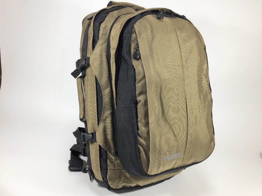 バックパック ナイロン ブラウンブラック リュックサック 【中古品】
