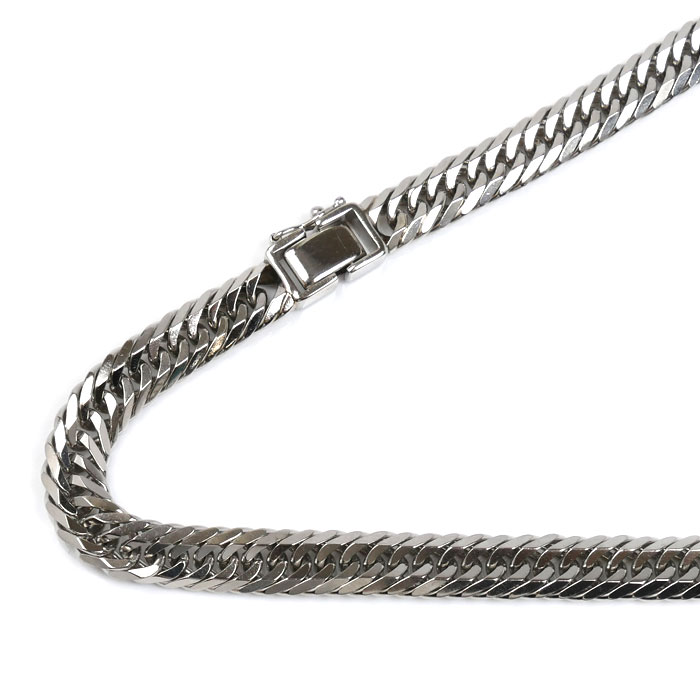 Pt900プラチナ ネックレス 喜平8面トリプルカット 100.4g 60cm メンズ 中古