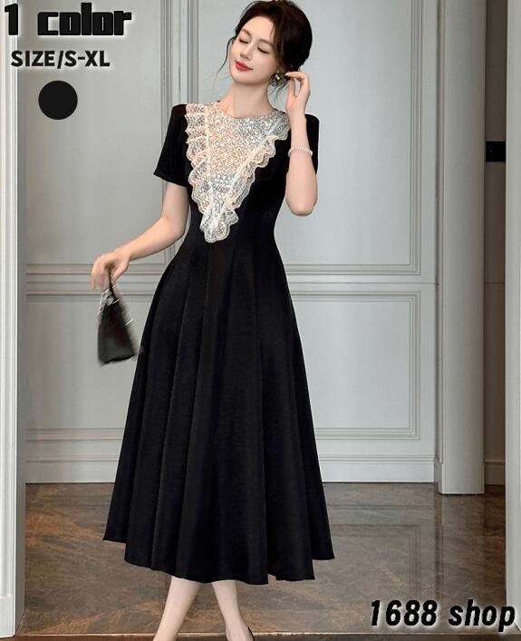 お財布に優しい2025 フレアワンピース ロングワンピース 半袖 姫系ワンピース シフォン ワンピース Aライン ミニ ひざ丈 ミドル丈 エレガント アシンメトリー 花柄 パーティドレス お嬢様 セク