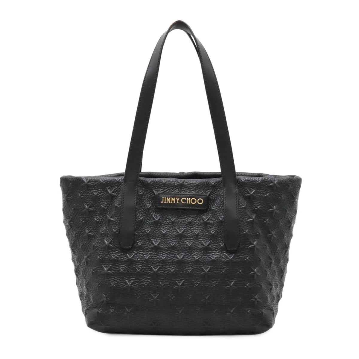 ジミーチュウ PIMLICO ピムリコ スターエンボス トートバッグ ショルダーバッグ 星 レザー ブラック