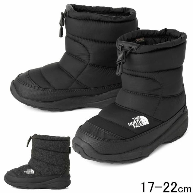 ザ・ノース・フェイス 男の子 女の子 子供靴 キッズ ジュニア スノーブーツ ヌプシ ブーティ ウォータープルーフ ウインターブーツ 防水 防寒 保温 雪 ショートブーツ 10,073円