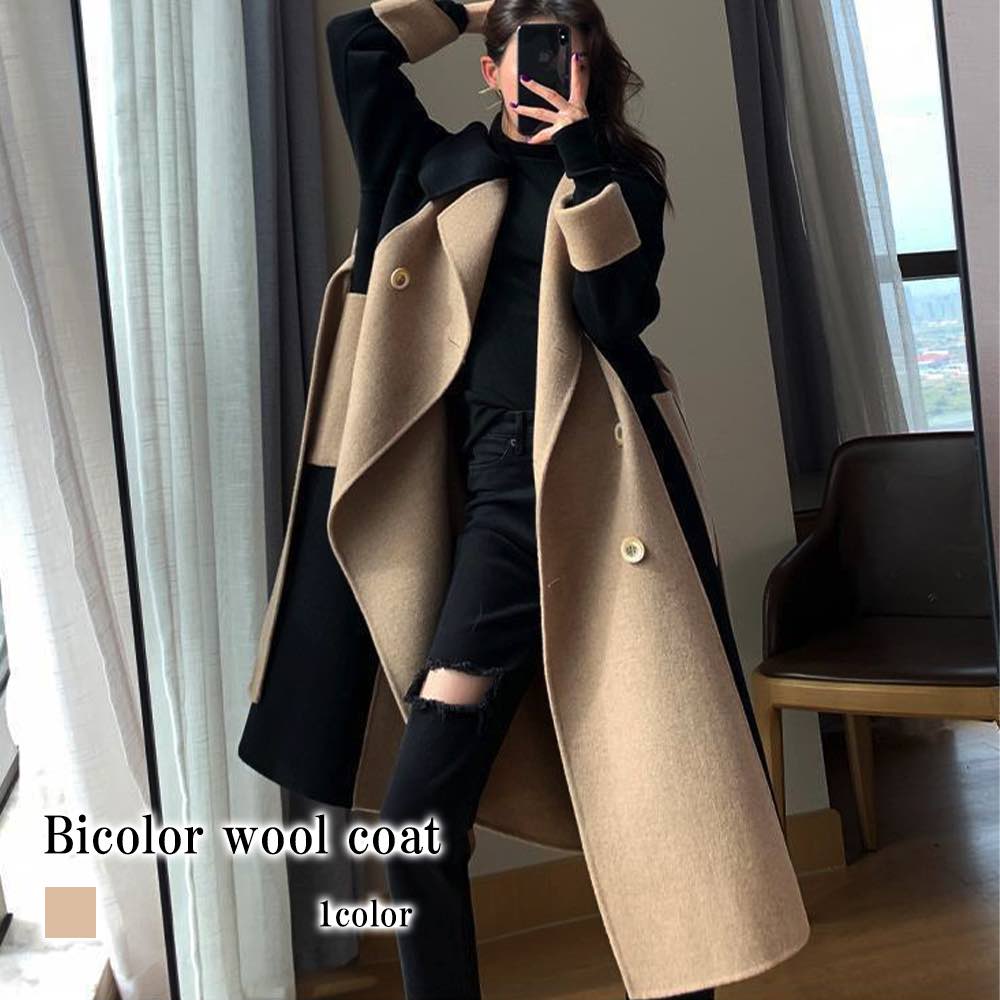 トレンチコート レディース バイカラーウールコート 30代 冬 英国 ショート ダッフルコート コーデ 40代 ステンカラーコート ロング丈 人気 秋 50代 ブランド ロング 黒 コート コットン