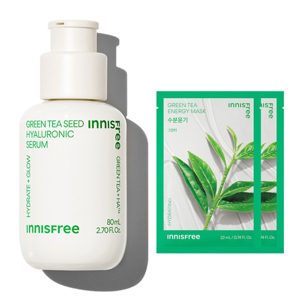 グリーンティー シード ヒアルロン酸 セラム 80mL + マスクパック 2枚