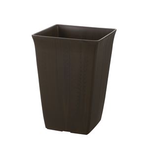 (24個セット) 角型 植木鉢/プランター (10号 ダークブラウン) 約幅24cm 日本製 深型 リッチェル フォーレ スクエアポット