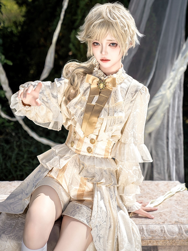 ロリータ ロリータ宮殿 ハンサムな王子様衣装 ショタ衣装 ボーイッシュ タキシードスーツ