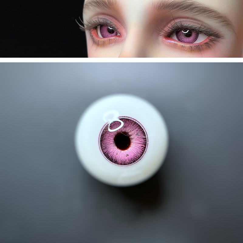 BJD ドール用レジンアイ 樹脂アイ 猫瞳/通常瞳 薔薇石英 10mm/12mm/14mm/16mm/18mm SD/MSD/幼SD球体関節人形用アイ