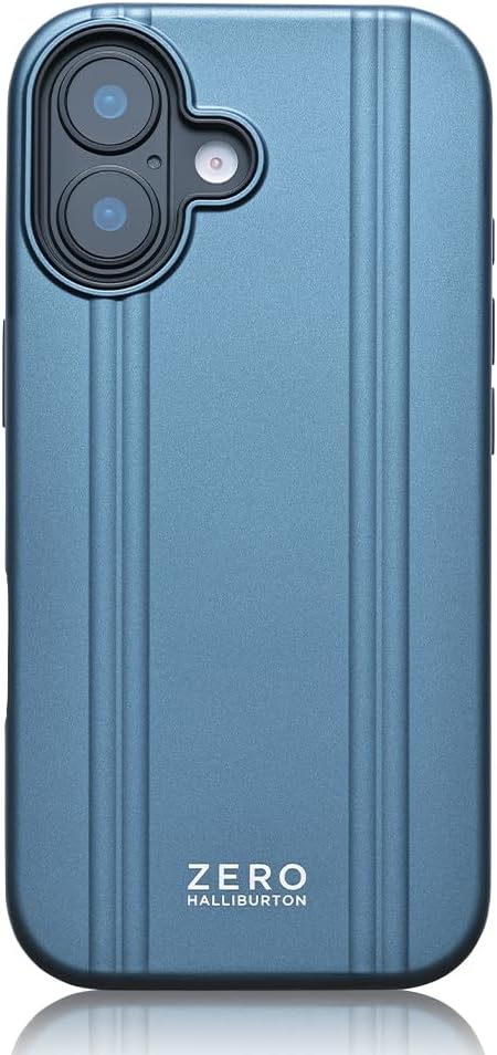 ゼロハリバートン iPhone 17 対応 背面型 Magsafe 対応 米軍MIL規格 耐衝撃 スマホケース ケース アイフォン UNiCASE ZERO HALLIBURTON (ブルー)