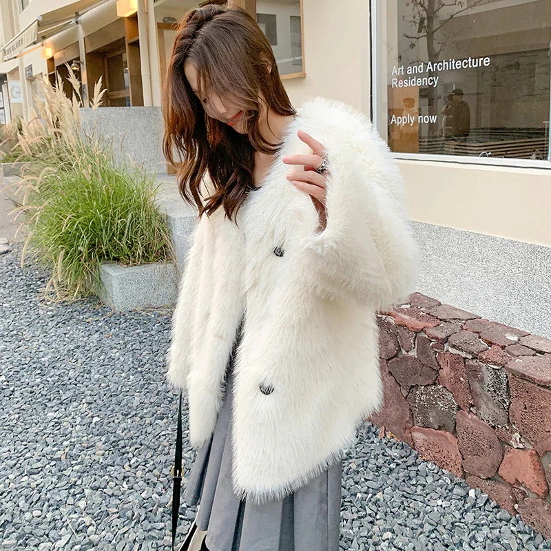 の女性用毛皮コートスタイルの毛皮統合キツネの毛皮ミッドレングス環境に優しい毛皮のコートファッショナブルな若いスタイル