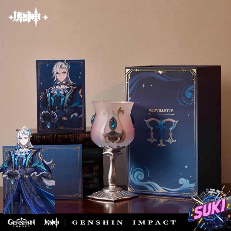 「ワイングラスギフトセット」【プロ品質を極める!】原神 グッズ / ヌヴィレット インプレッションシリーズ / Genshin Impact Neuvillette 那维莱特 げんしん コスプレ