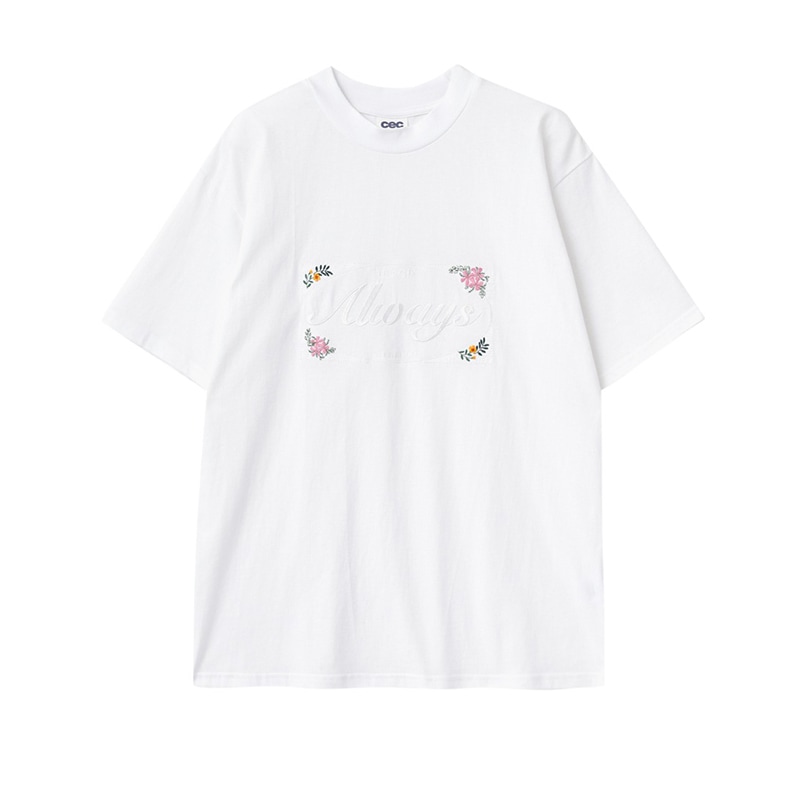 ALWAYS EMBROIDERED T-SHIRT(WHITE)