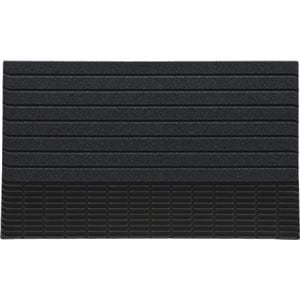 (4個セット) 玄関マット/泥落としマット (屋外用 Mサイズ) 幅88cm 水洗い可 ストライプ模様