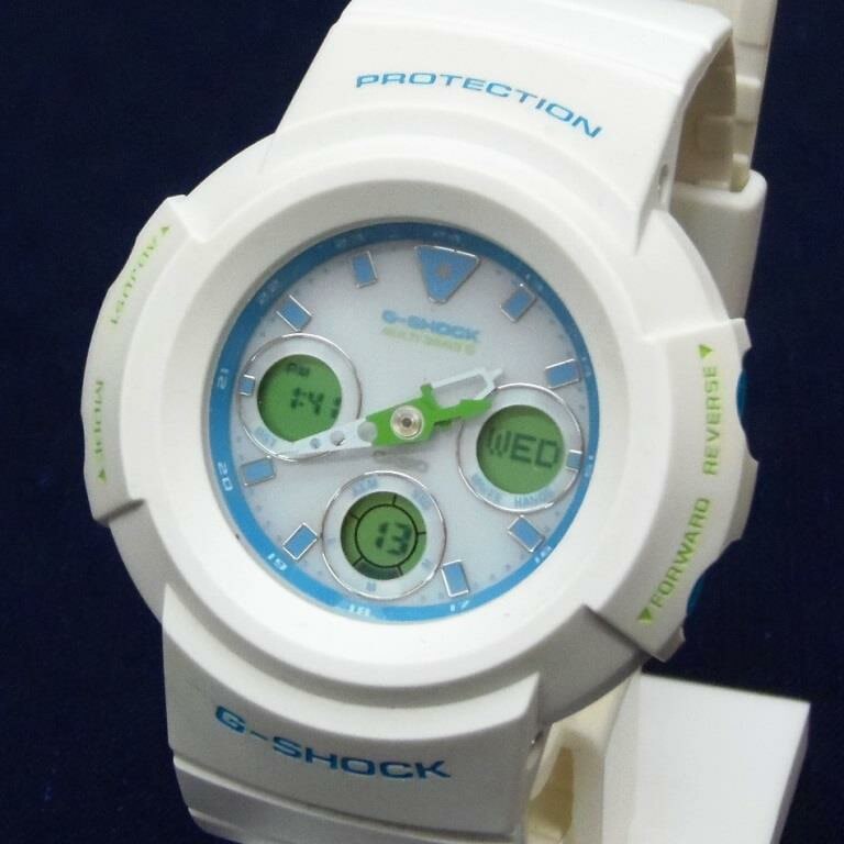 ｶｼｵ Casio ﾒﾝｽﾞｳｫｯﾁ 腕時計 G-SHOCK AWG-M105WG-7AJF 白 【中古】(61584)