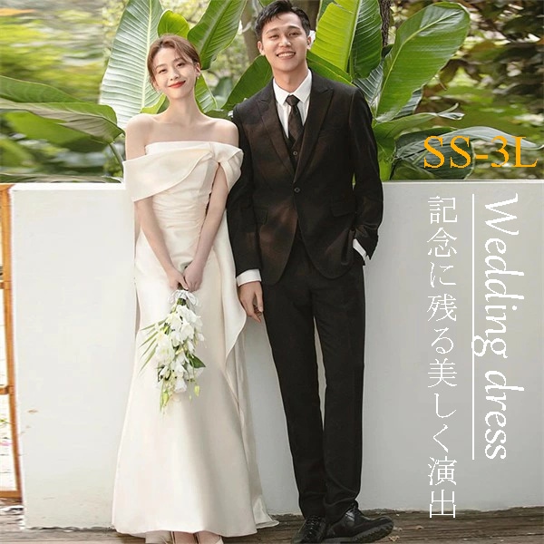 ウエディングドレス 二次会 前撮り 大きいサイズ 結婚式 二次会ドレス 実物画像あり 海外挙式 ウェディングドレス ライトドレス ファスナー 花嫁ドレス ミニドレス 軽い 20代 30代 40代 前撮