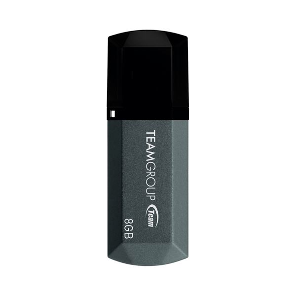 (まとめ）TEAM USB2.0キャップ式USBメモリ8GB TC1538GB01(×5セット)