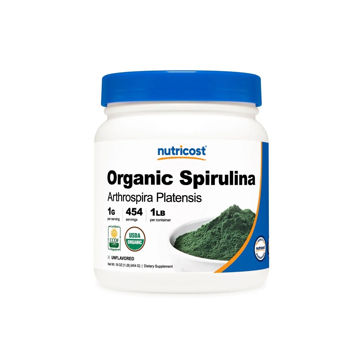 [USA] Nutricost ニュートリコスト オーガニック Spirulina パウダー. 1lbs