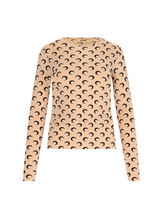 MARINE SERRE Women Tunic Tops WTS006A CJER0001 TA10 Beige