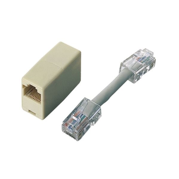 （まとめ）エレコムストレート/クロス変換コネクタキット LD-CTHEN 1個(×10セット)