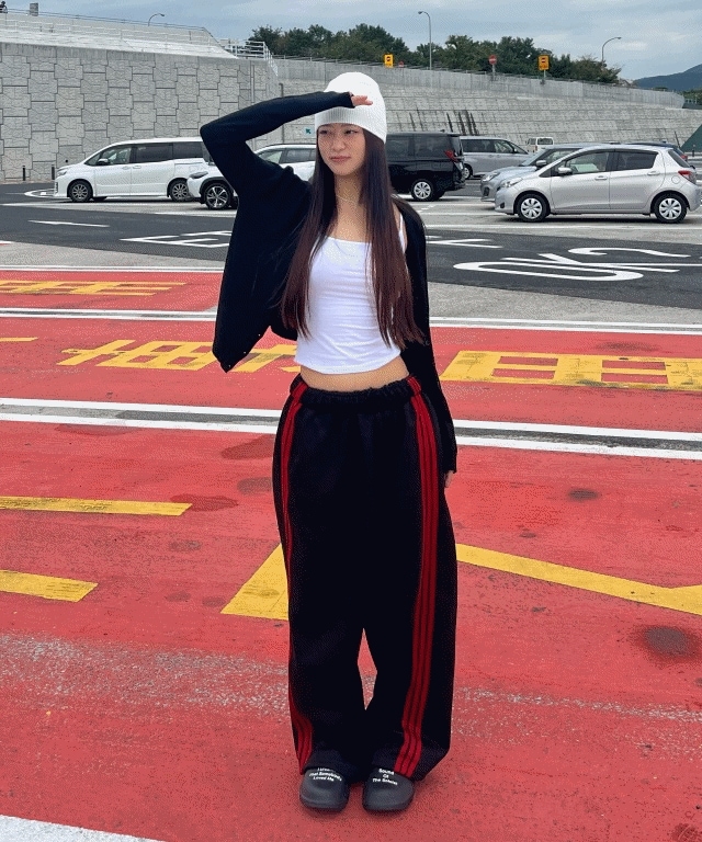 unbalance track pants [4color]