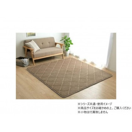 ラグ コーデュロイ 無地 約185×300cm 約4畳 こたつ敷布団 ベージュ 1290970025801