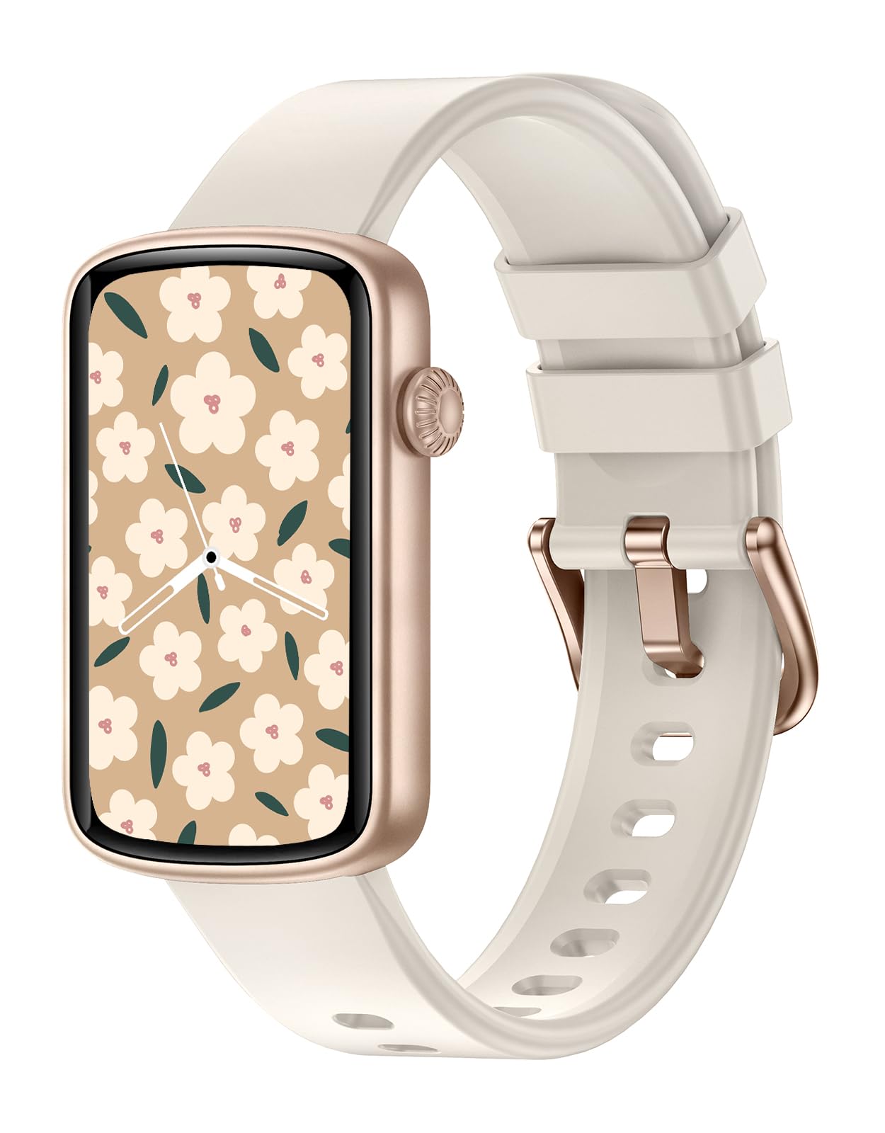 SHANG WING スマートウォッチ レディース iphone対応 アンドロイド対応 リストバンド型 腕時計 Smart Watch 着信通知 24時間 睡眠測定 女子生理サイクル記録 多種類運動モ