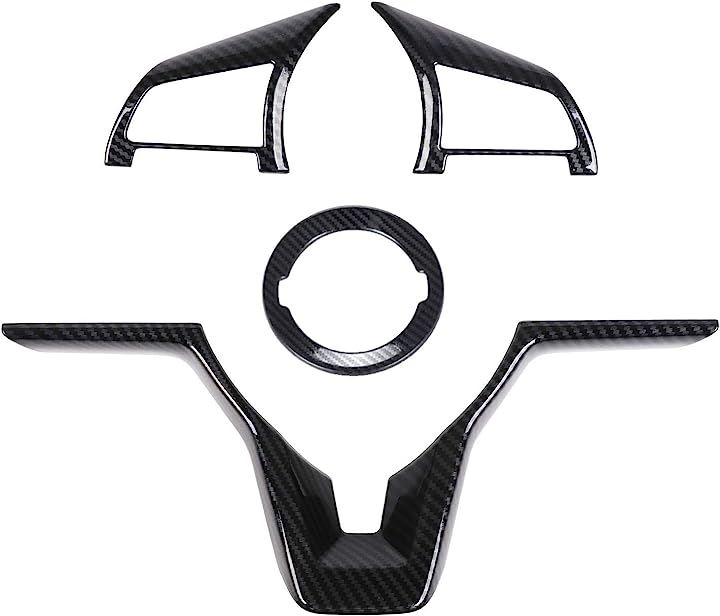 エクストレイル T32 パーツ セレナ ノート ルークス デイズ リーフ キックス ステアリングパネルカバー ハンドルパネルカーボン調 4点セット( ハンドルパネル4点セット) 5,480円