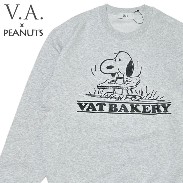 ヴイエー V.A. VAT BAKERY PEANUTS C/N SWEAT ピーナッツ クルーネック スウェット Various Artists スヌーピー 209-000712-052
