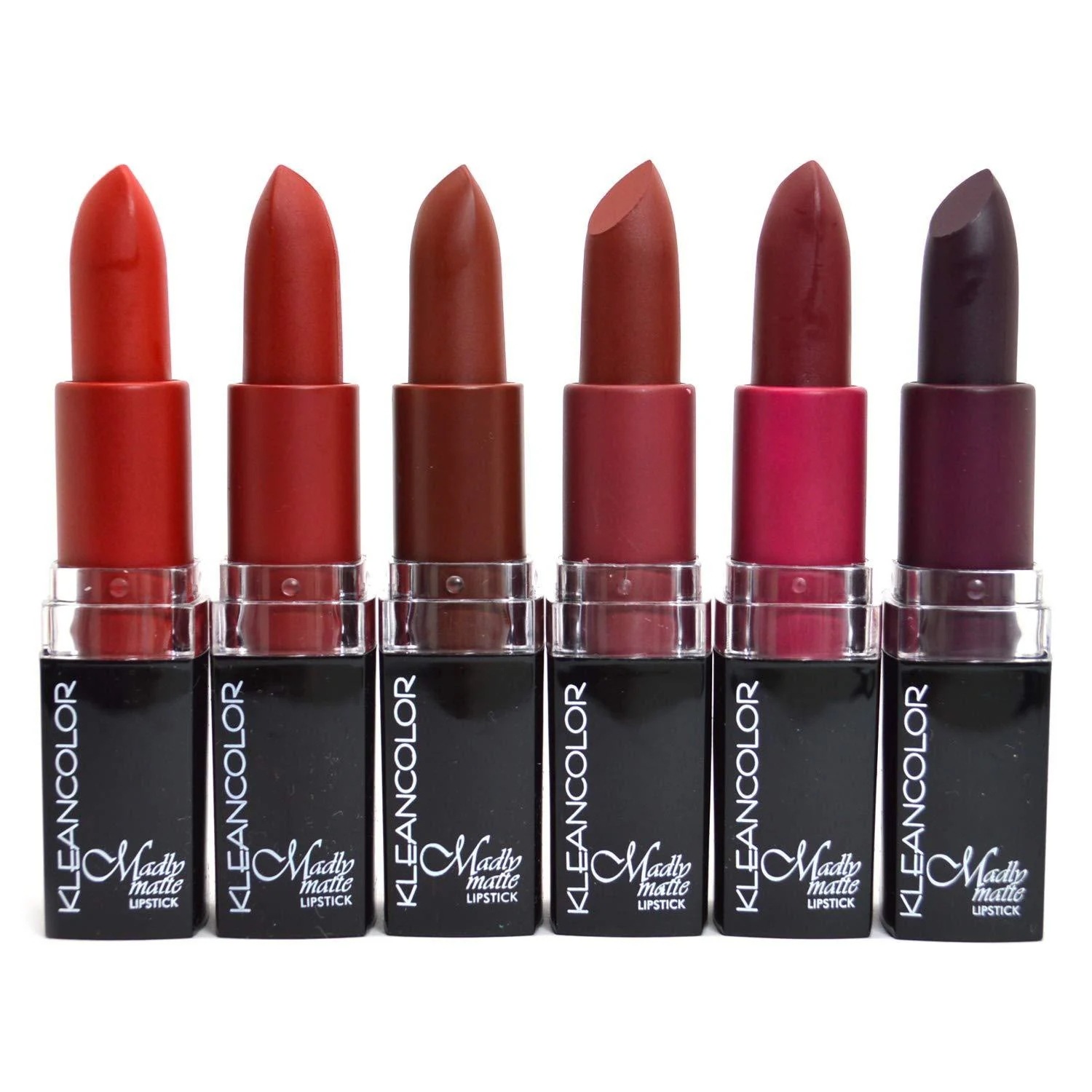 6 KLEANCOLOR MADLY MATTE LIPSTICK SET VIVID DARK C