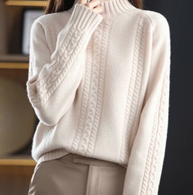 トップス カットソー ニットソー セーター ハイネック 袖あり 長袖 2XL ゆる きれいめ シンプル カジュアル 大人 上品 おしゃれ 主役級 存在感 春 秋 冬 10代 20代 30代 個性的