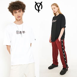 韓国大人気ブランド⚡OY⚡STITCH TRIPLE LOGO T 2色 ユニセックス半袖Tシャツ
