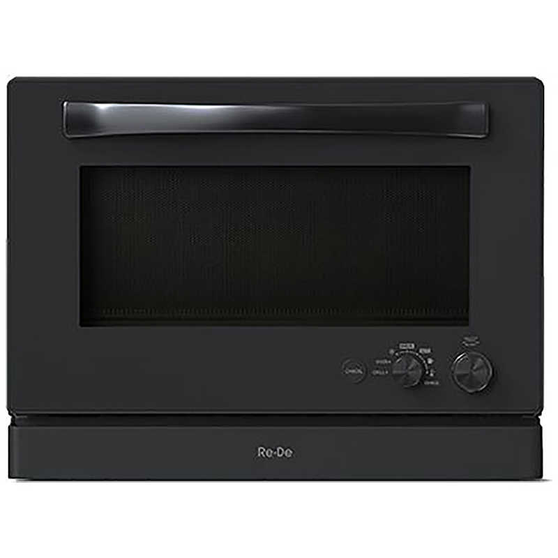 A-STAGE　オーブンレンジ 20L フラット Re・De Range ブラック　MO02A-20BK