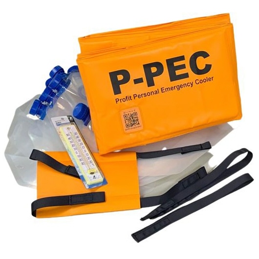 設置3秒 圧倒的な低水量 折りたたみ式 P-PEC ピーペック パーソナル エマージェンシー クーラー